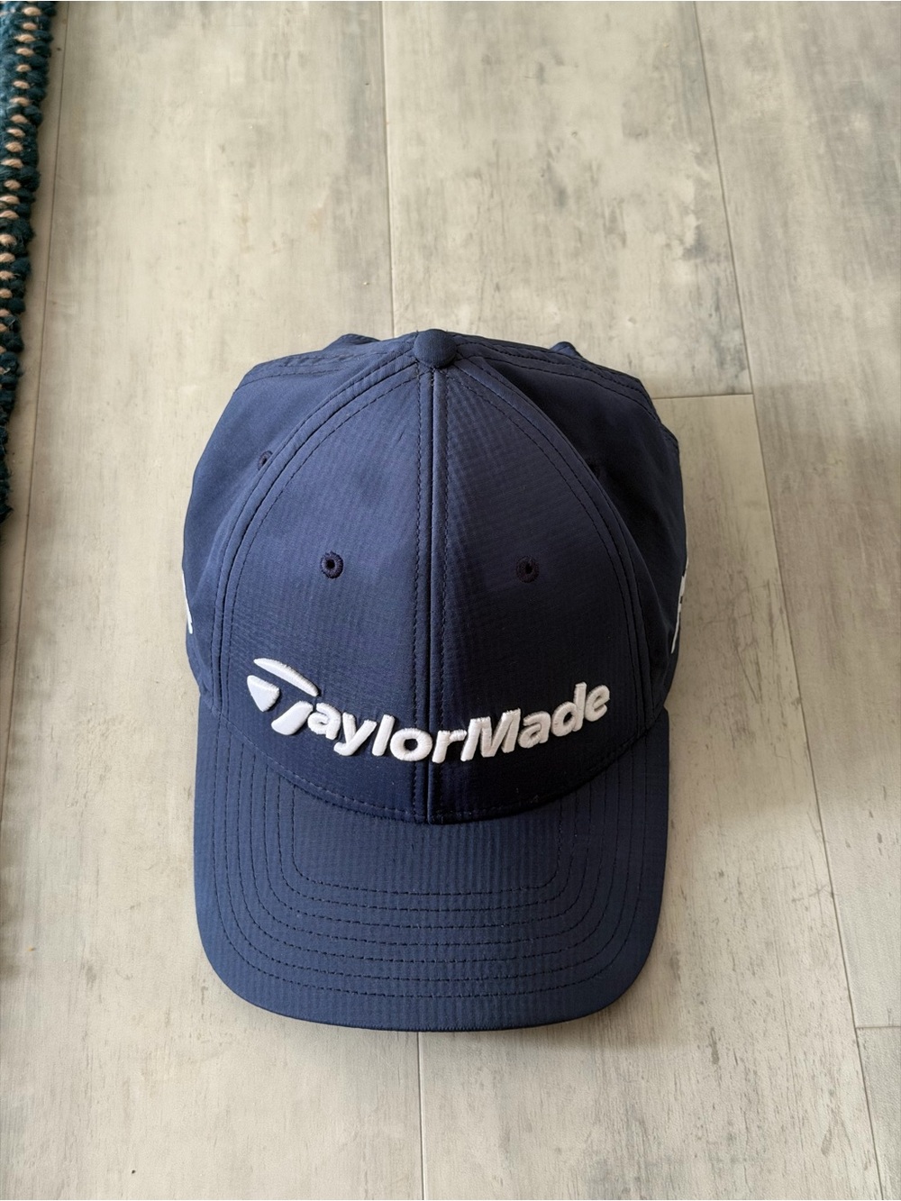 TaylorMade Navy and White Embroidered Logo Golf Hat